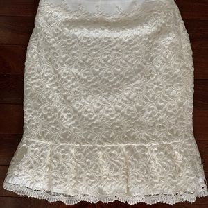 White House Black Market Lace Pencil Skirt NWT NEW